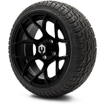 MODZ® 14" Renegade Matte Black Wheels & Street Tires Combo