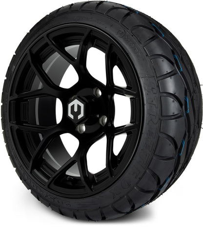 MODZ® 14" Renegade Matte Black Wheels & Street Tires Combo