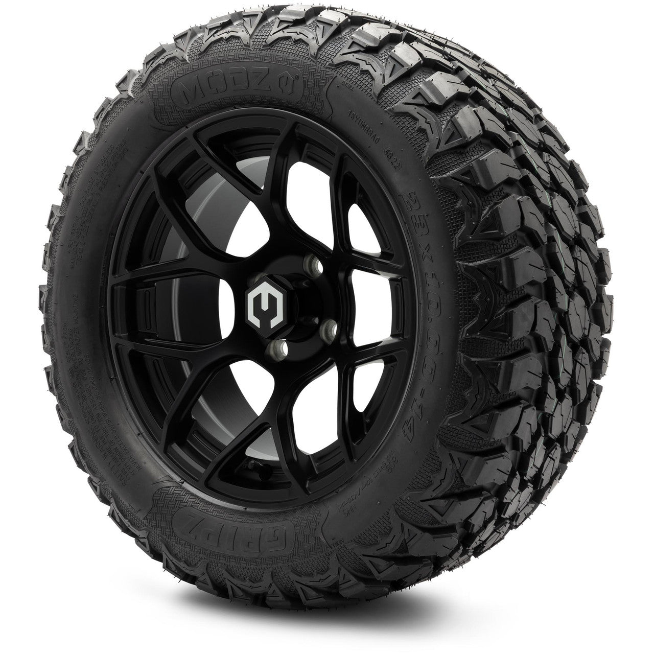 MODZ® 14" Renegade Matte Black Wheels & Off-Road Tires Combo