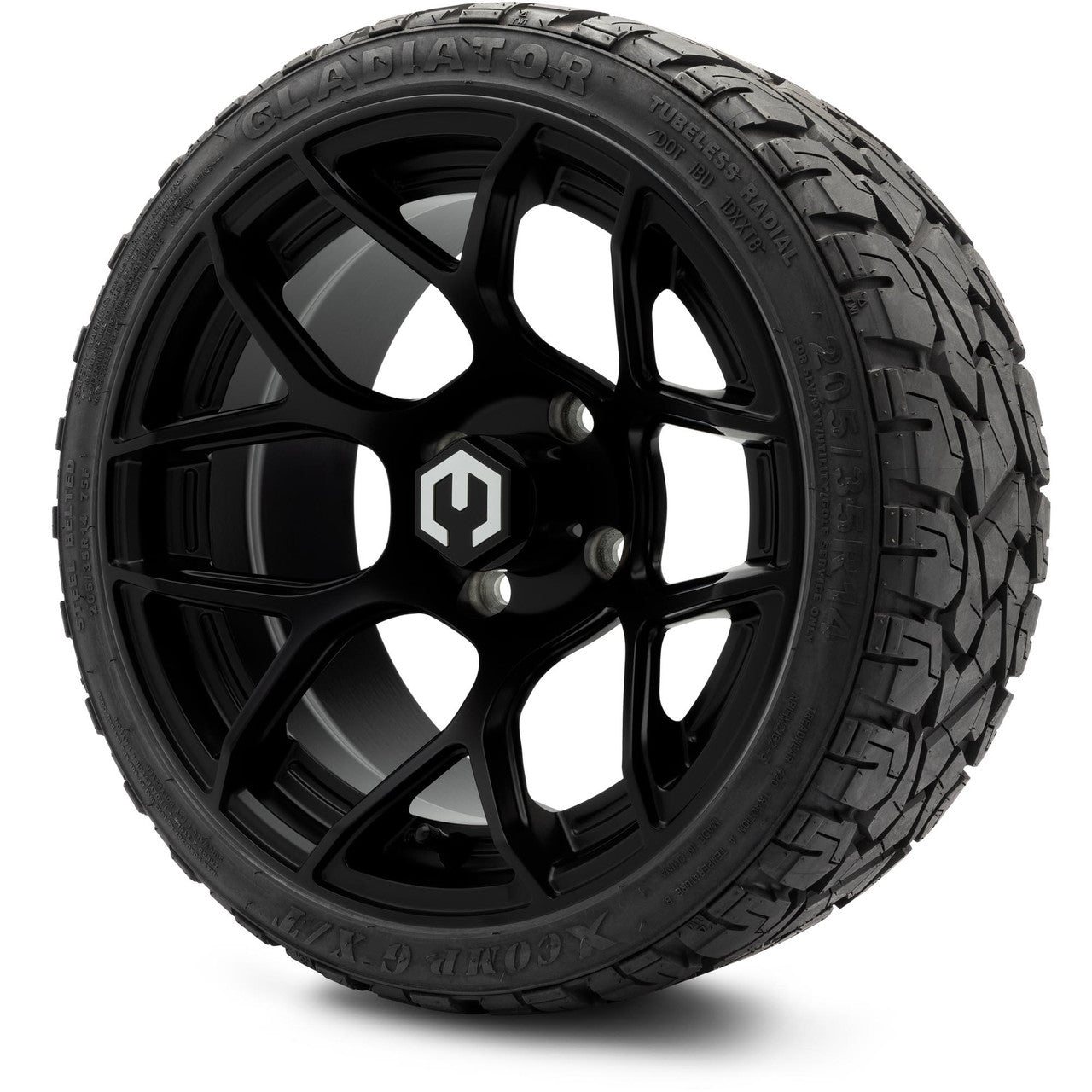 MODZ® 14" Renegade Matte Black Wheels & Off-Road Tires Combo