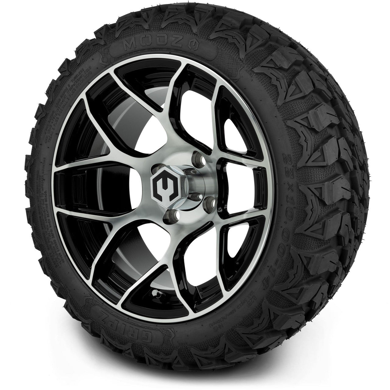 MODZ® 14" Renegade Machined Black Wheels & Off-Road Tires Combo