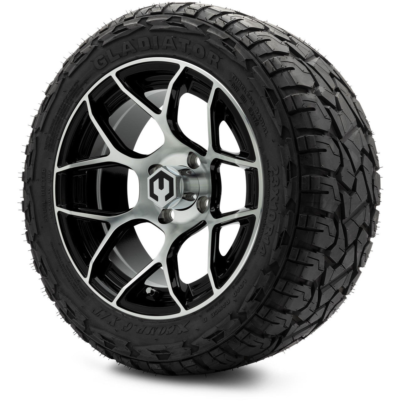 MODZ® 14" Renegade Machined Black Wheels & Off-Road Tires Combo
