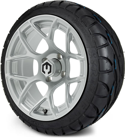 MODZ® 14" Renegade Silver Wheels & Street Tires Combo