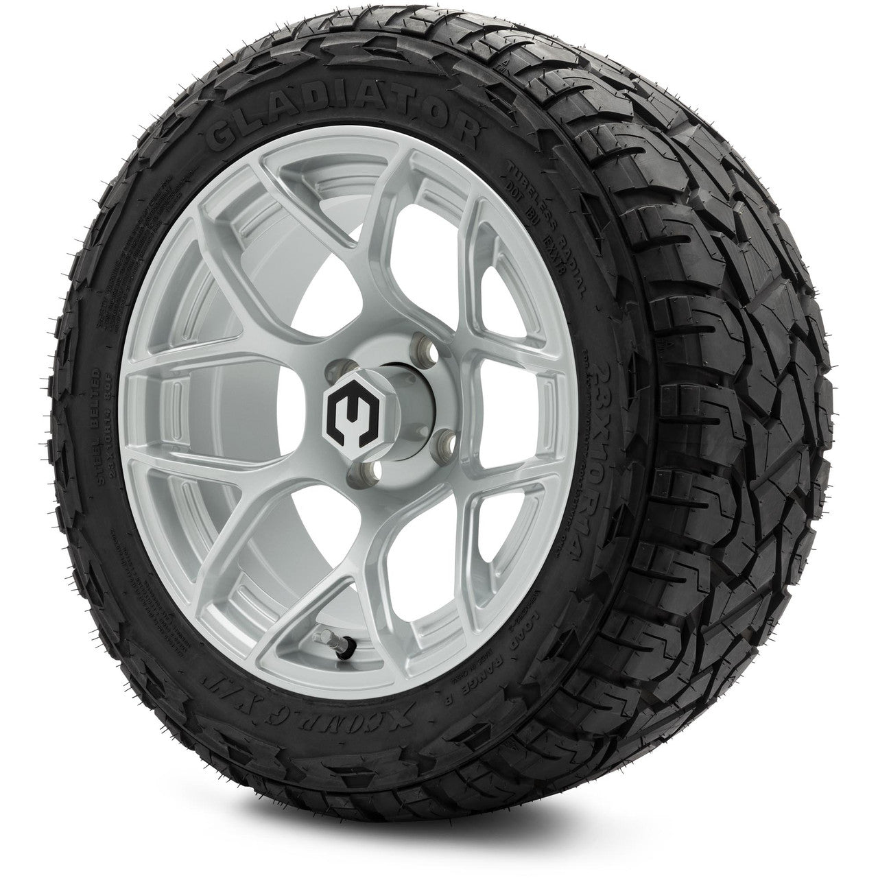 MODZ® 14" Renegade Silver Wheels & Off-Road Tires Combo
