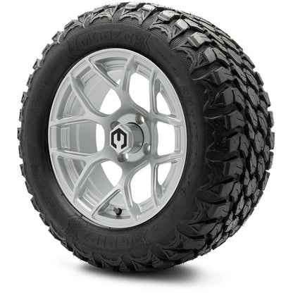 MODZ® 14" Renegade Silver Wheels & Off-Road Tires Combo