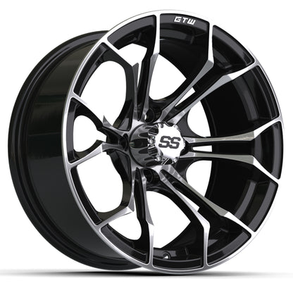 15'' GTW® Spyder Gloss Black Wheel