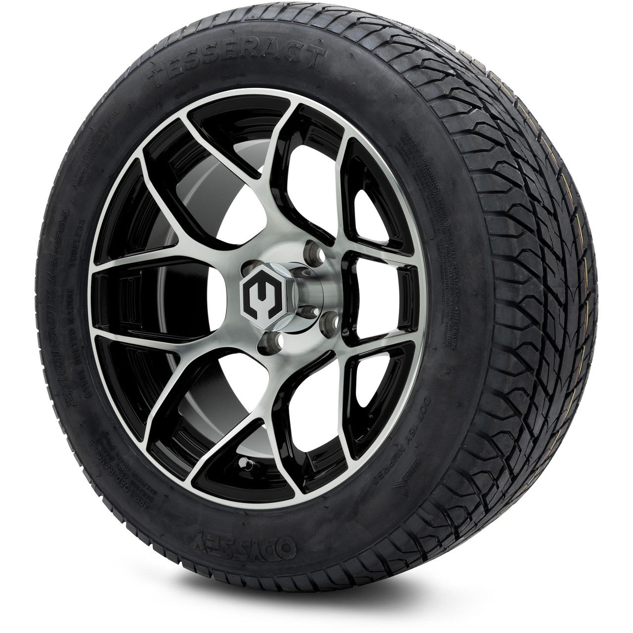 MODZ® 14" Renegade Machined Black Wheels & Street Tires Combo