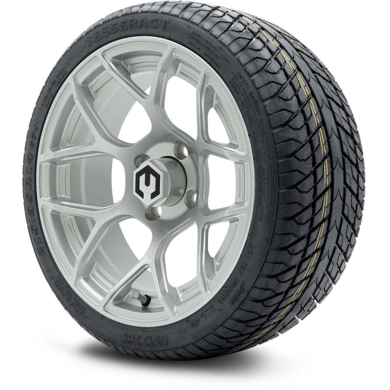 MODZ® 14" Renegade Silver Wheels & Street Tires Combo