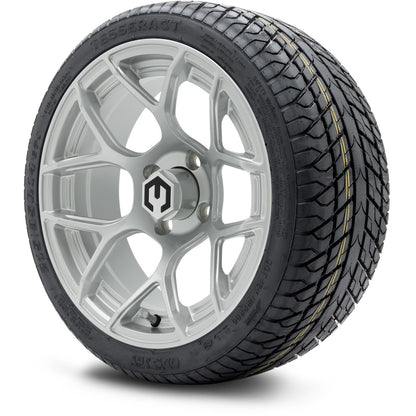 MODZ® 14" Renegade Silver Wheels & Street Tires Combo