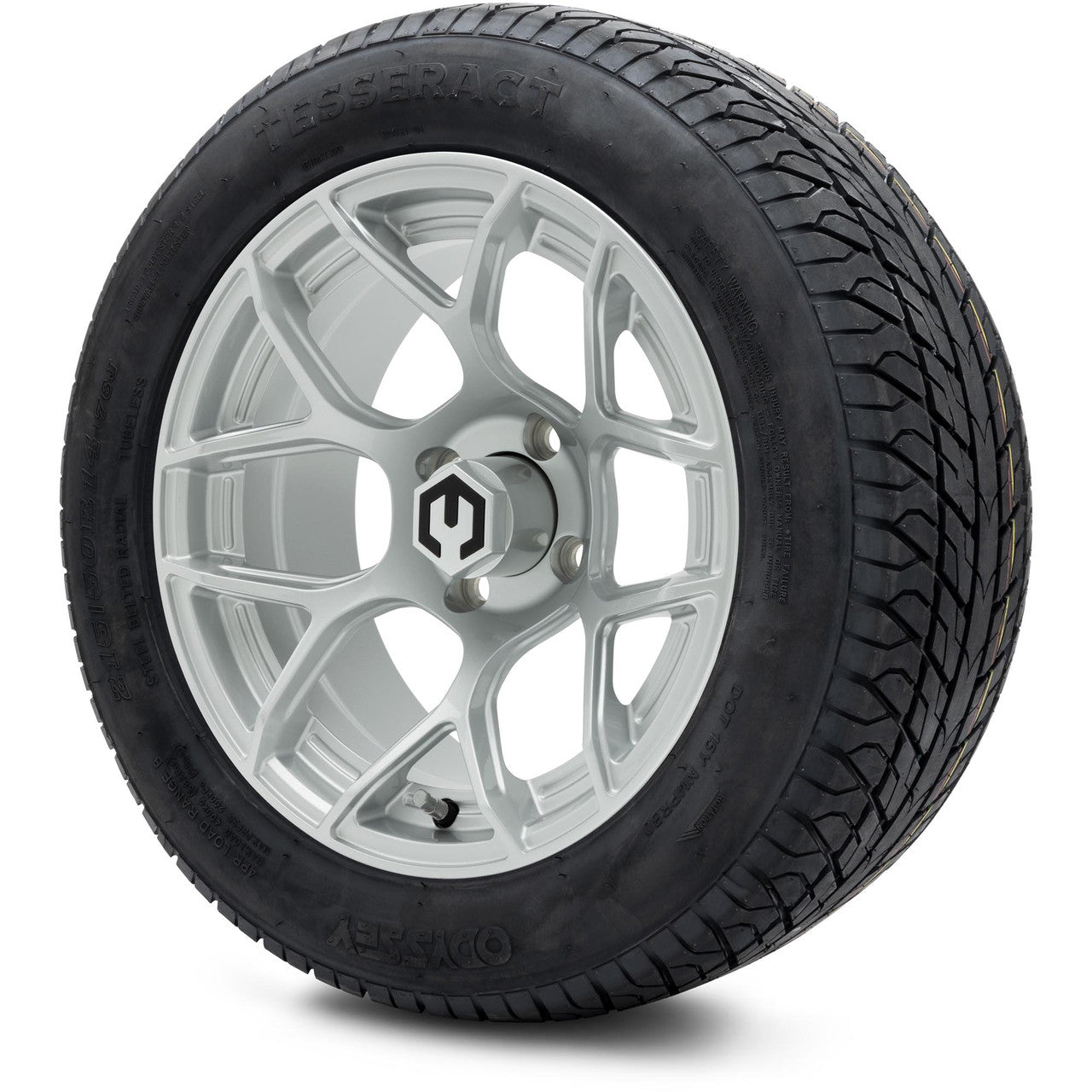 MODZ® 14" Renegade Silver Wheels & Street Tires Combo