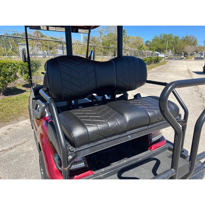 MadJax Aviator Black Rear Seat Cushions for ICON i40 Golf Carts