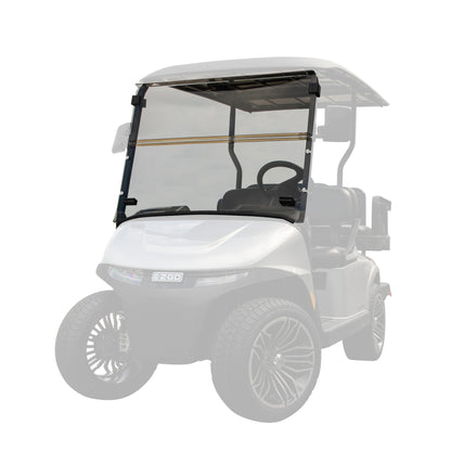 RedDot EZGO RXV with Modular Top Tinted Folding 3/16" Windshield with Rubber Trim (Years 2024-Up)