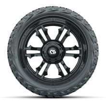 GTW Shogun Gloss Black 15 in Wheels with 23x10.00-R15 Maverick All-Terrain Tires – Full Set