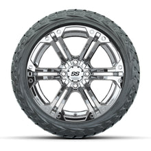 GTW Specter Chrome 14 in Wheels with 23x10.00-R14 Maverick All-Terrain Tires – Full Set