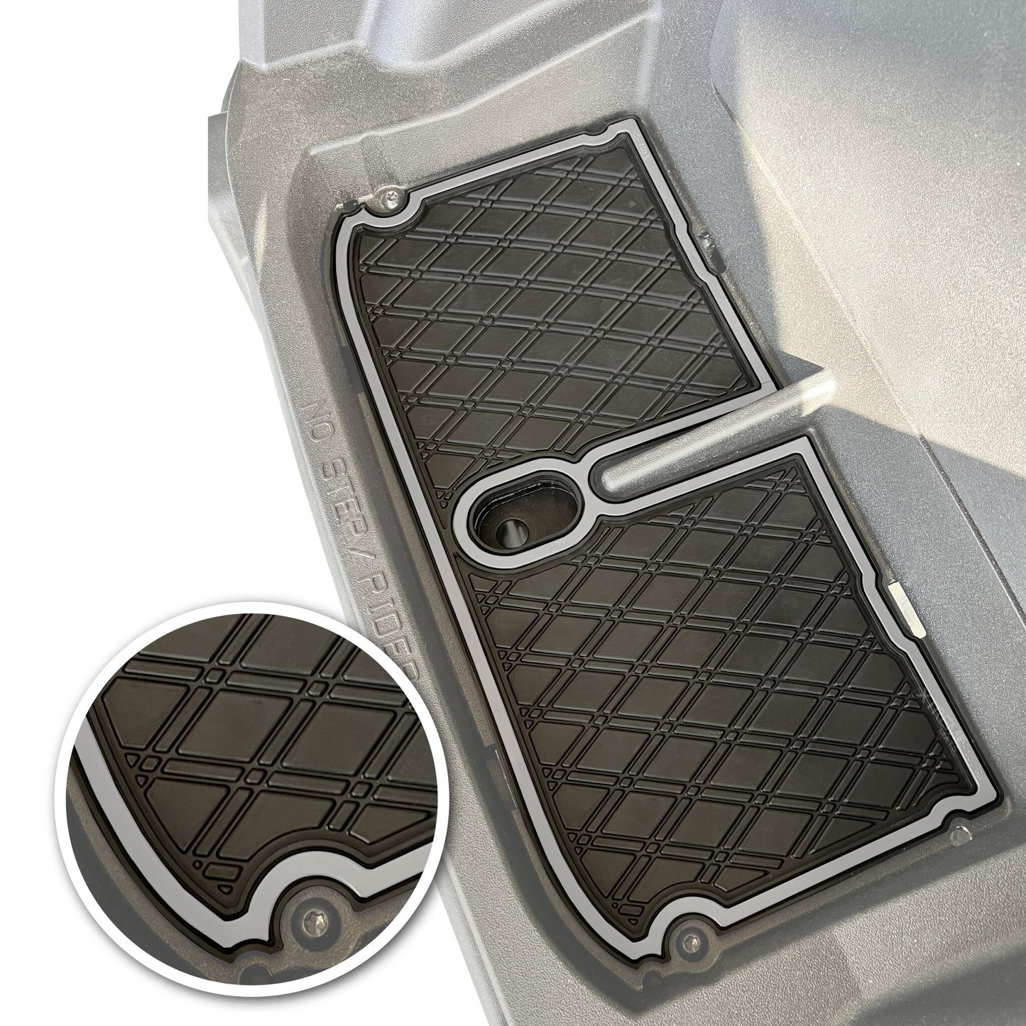 Xtreme Bag Well Mats for EZGO RXV Bag Well Mats - Black/Gray