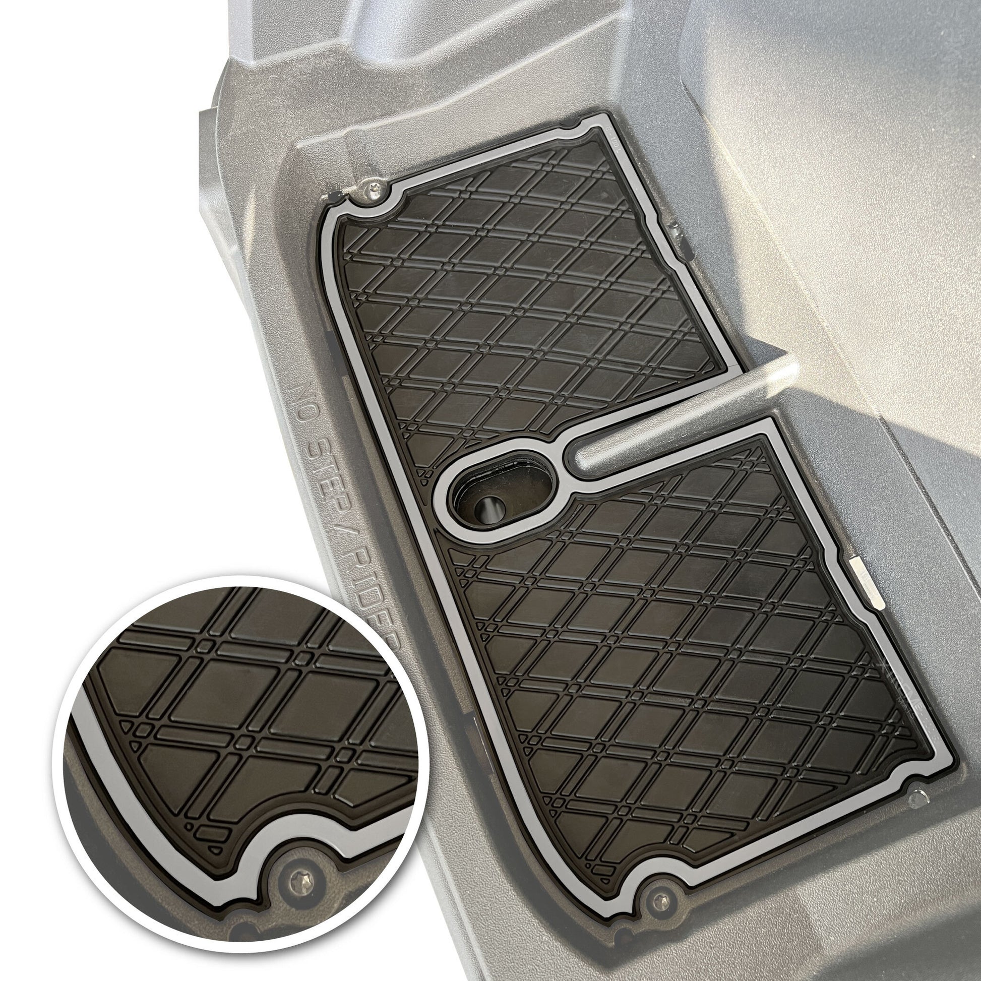 Xtreme Bag Well Mats for EZGO RXV Bag Well Mats - Black/Gray