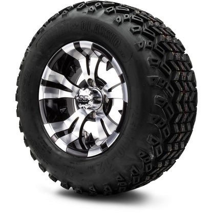 MODZ® 12" Vampire Machined Black Wheels & Off-Road Tires Combo