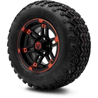 MODZ® 12" Aftershock Red and Black Wheels & Off-Road Tires Combo