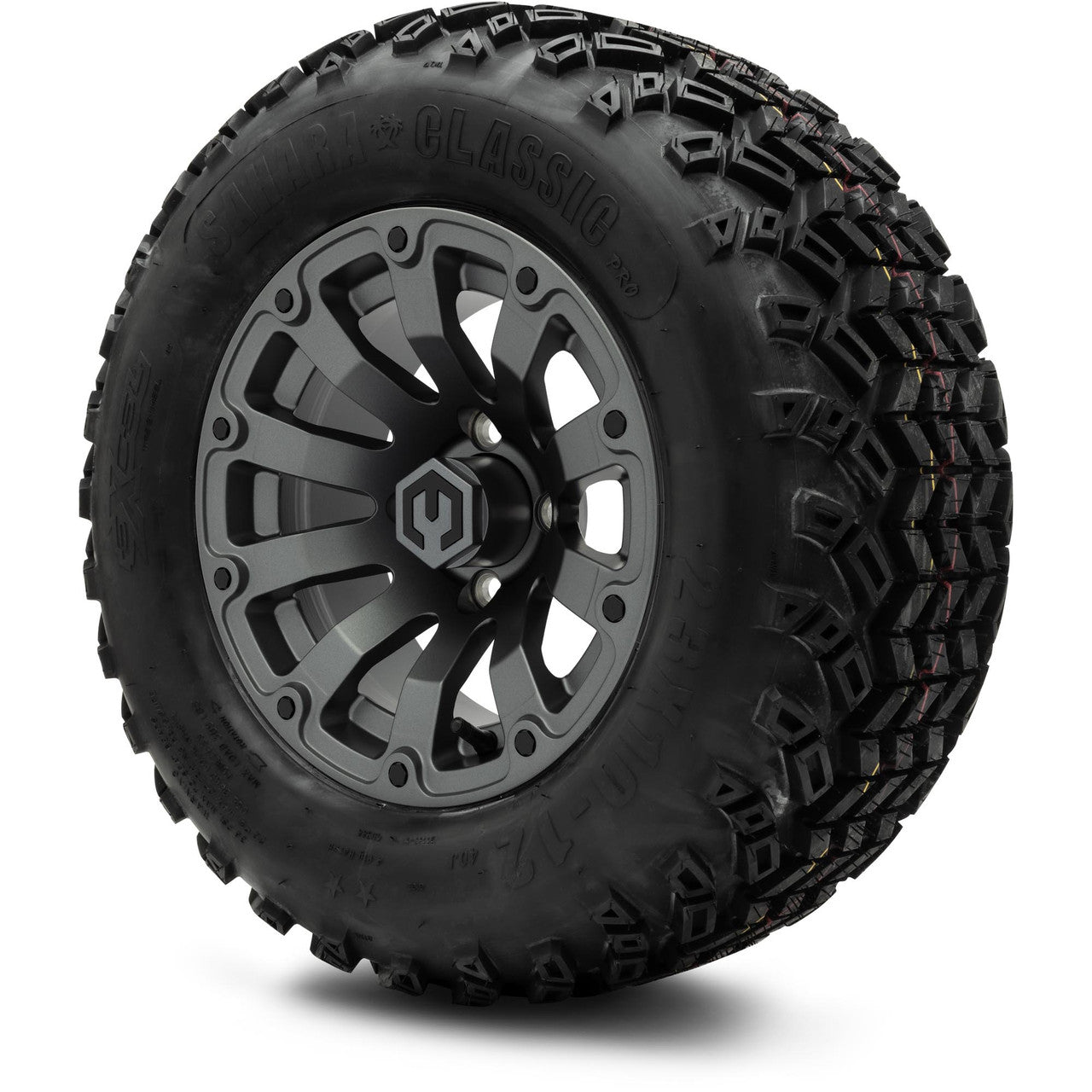 MODZ® 12" Bomber Matte Gunmetal Wheels & Off-Road Tires Combo