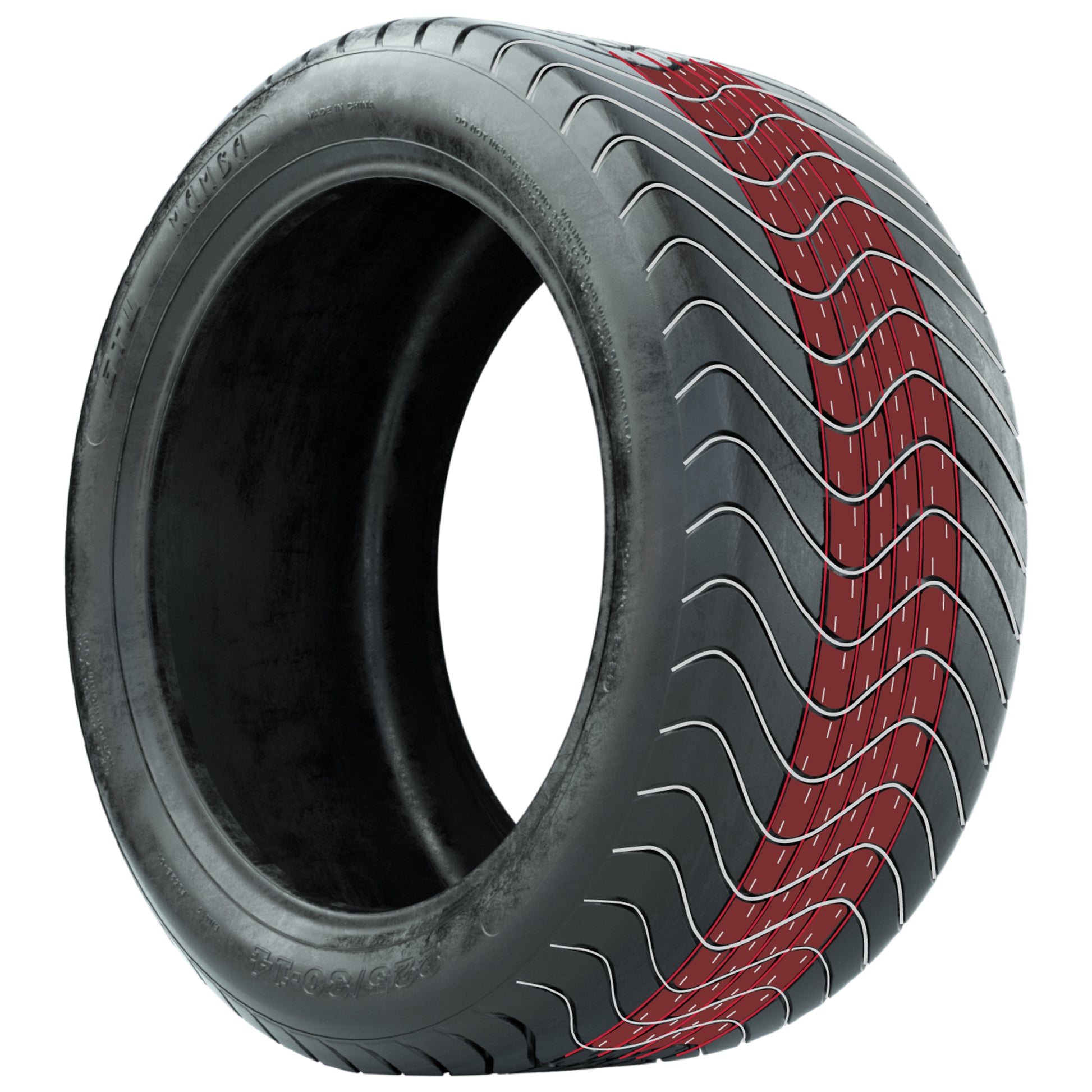 GTW Godfather Black 12 in Wheels with 215/35-12 Mamba Street Tires – Full Set