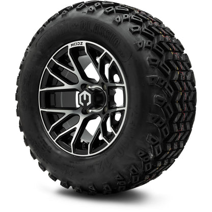 MODZ® 12" Matrix Machined Matte Black Wheels & Off-Road Tires Combo