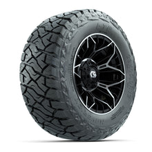 GTW® Stellar Black/Machined 12 in Wheels with 23x10-R12 Maverick All-Terrain Tires – Full Set