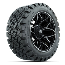 GTW Stellar Black/Machined 14 in Wheels with 22X10-14 Timberwolf All-Terrain Tires – Full Set