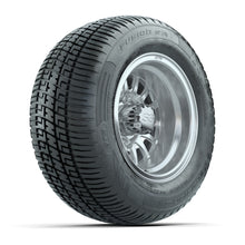 GTW Medusa Silver/Machined 10 in Wheels with 205/50-R10 Fusion S/R Radial Steel Belt Street Tires - Full Set