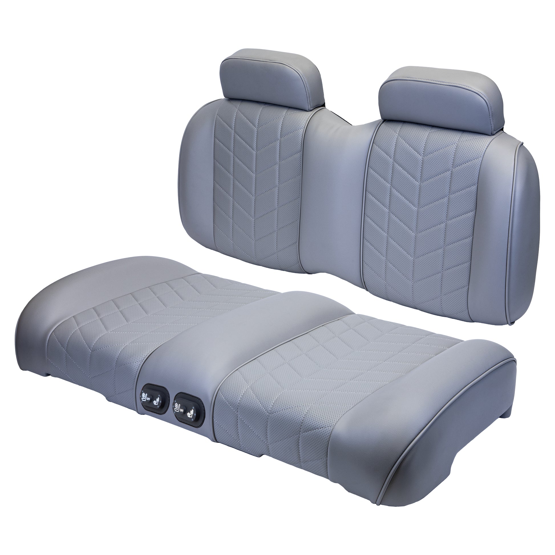 MadJax Aviator Graphite Front Seat Cushions with Thermaflex for ICON & Yamaha Drive/Drive2 Golf Carts