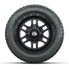GTW® Titan Black/Machined 12 in Wheels with 215/40-12 Excel Classic Street Tires – Full Set