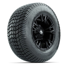 GTW® Vandal Matte Black/Machined 12 in Wheels with 255/50-12 Excel Classic Street Tires – Full Set