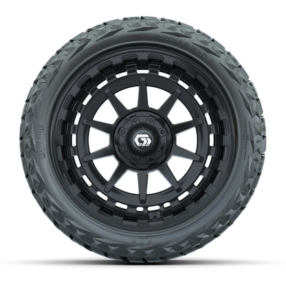 GTW Barricade Gloss Black 15 in Wheels with 23x10.00-R15 Maverick All-Terrain Tires – Full Set