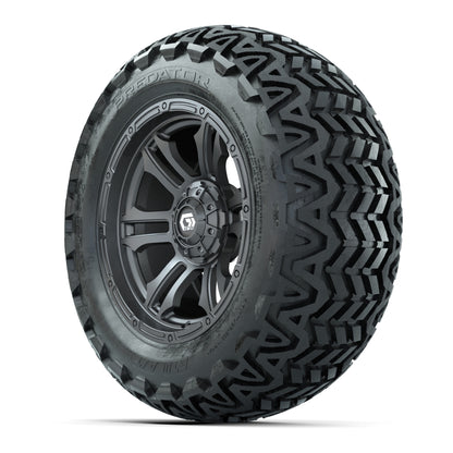 GTW® Shogun Gunmetal 14 in Wheels with 23x10-14 Predator All-Terrain Tires – Full Set