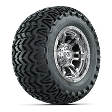 GTW® Shogun Chrome 12 in Wheels with 23X10.5-12 Predator All-Terrain Tires – Full Set