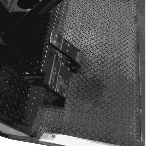 GTW® Club Car DS Replacement Diamond Plated Floormat