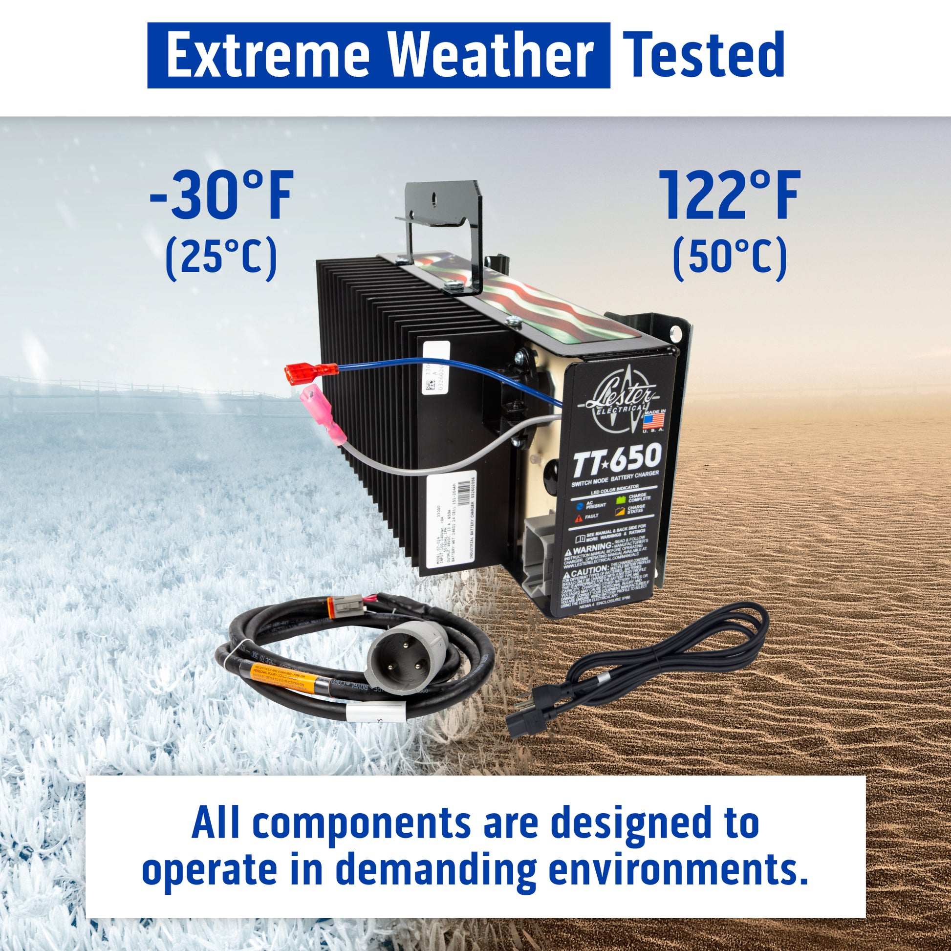 Lester TT-650W 48V 13.5Amp Battery Charger