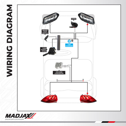 MadJax Club Car Tempo LED Pro Series Light Kit (Years 2018-Up)