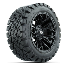 GTW Stellar Black 14 in Wheels with 22X10-14 Timberwolf All-Terrain Tires – Full Set