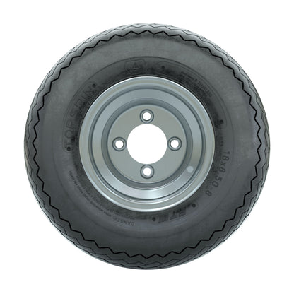 8" GTW® Topspin Tire & Silver Steel Wheel Assembly