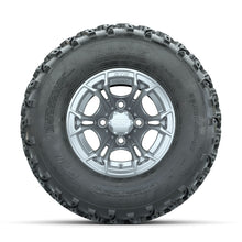 GTW Spyder Silver 10 in Wheels with 22x11.00-10 Rogue All Terrain Tires – Full Set