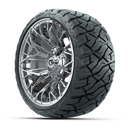 GTW Stellar Chrome 14 in Wheels with 205/35-R14 Maverick Low-Profile All-Terrain Tires - Full Set