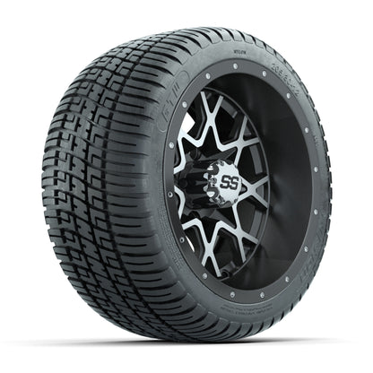 Set of (4) 12 in GTW Vortex Wheels with 205/30-12 GTW Fusion Street Tires