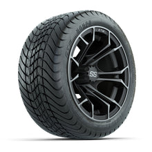 Set of (4) 12 in GTW Spyder Wheels with 215/35-12 GTW Mamba Street Tires
