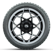 GTW Nexus Black/Silver 14 in Wheels with 225/30-14 Mamba Street Tires – Full Set