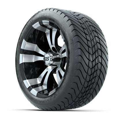 14” GTW Vampire Black and Machined Wheels with GTW Mamba Street Tires – Set of 4