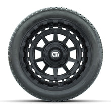 GTW® Barricade Gloss Black 14 in Wheels with 205/30-14 Fusion Street Tires – Full Set