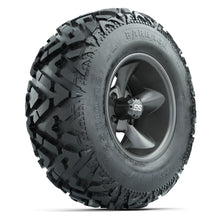 GTW® Godfather Matte Gray 12 in Wheels with 25X10-12 Barrage Mud Tires – Full Set
