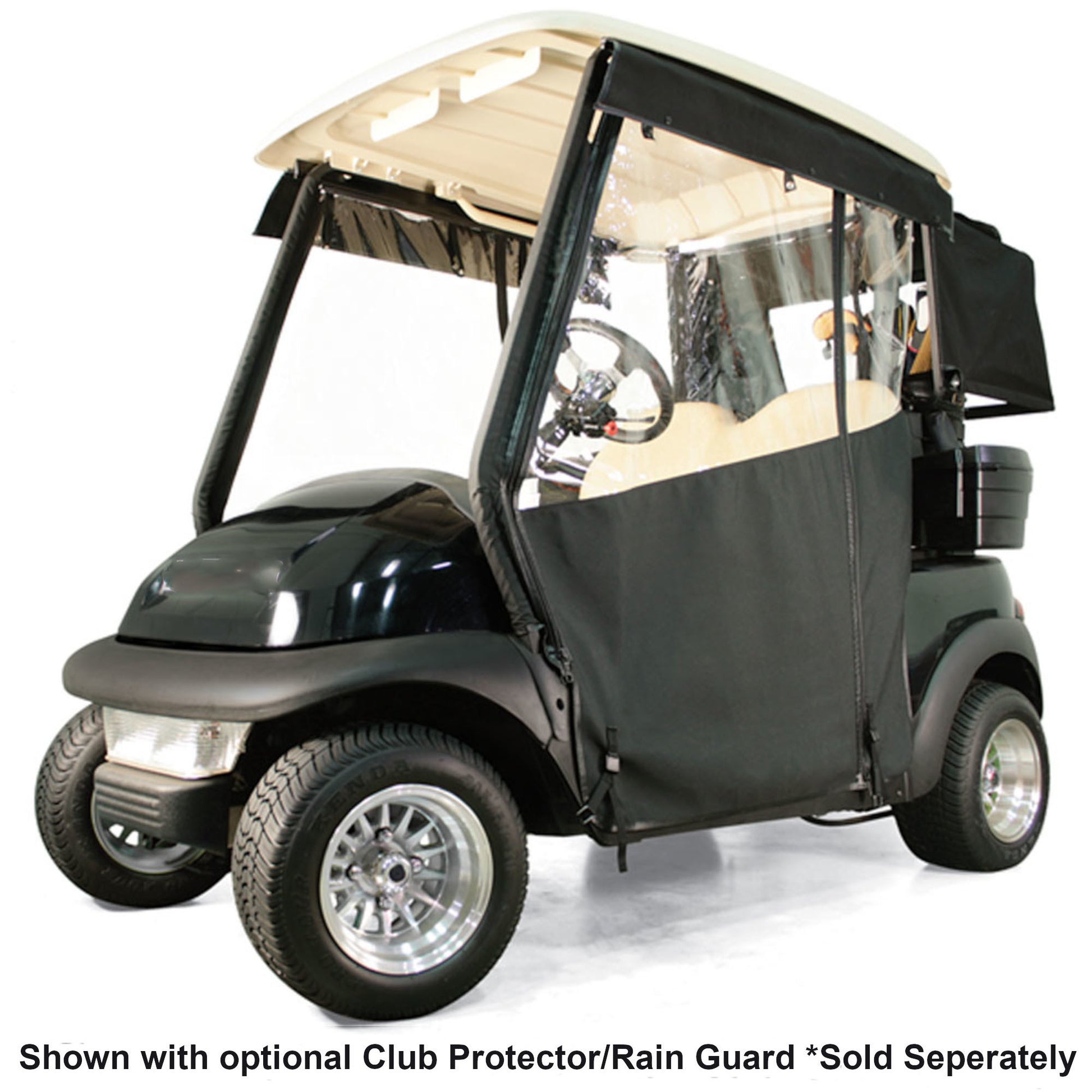 2017-Up Yamaha Drive2 - Red Dot Chameleon Black 2-Passenger Track Style Soft Enclosure