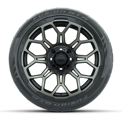 GTW Bravo Matte Bronze 15 in Wheels with 215/40-R15 Fusion GTR Steel Belt Radial Street Tires – Full Set