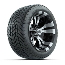 GTW Vampire Black and Machined 12 in Wheels with 18in Mamba Street Tires – Set of 4